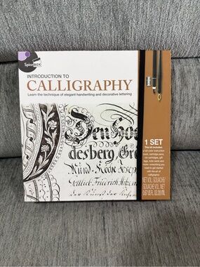 SpiceBox Learn Calligraphy Set for Beginners with Pens and Introduction Book